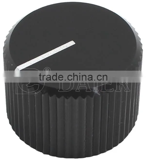 white index knurled aluminium knob, potentiometer knob, rotary switch knob