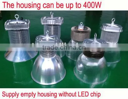 Shenzhen accessory supplier finned pin aluminum 200w led high bay light housing parts