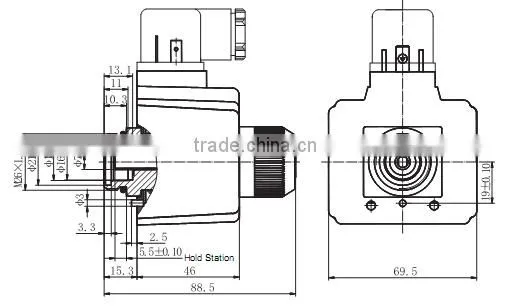 Rexroth type solenoid coil MFJ12-54YC