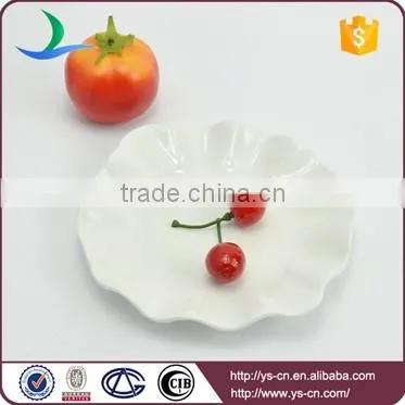 Wholesale ceramic kitchen flower shaped plates for pasta