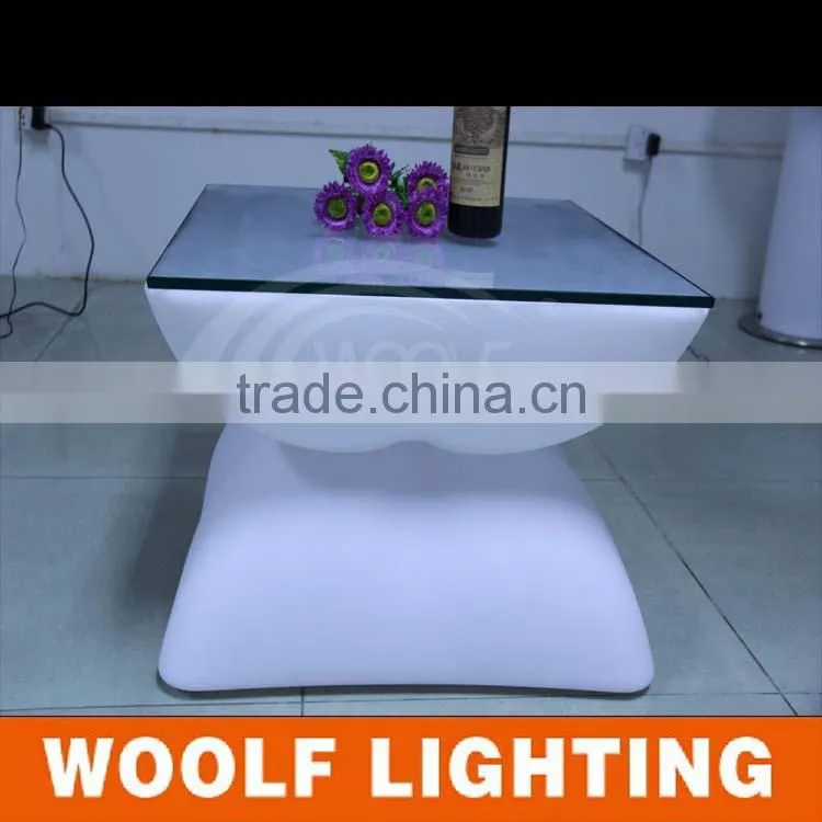 portable square party led light cocktail tables