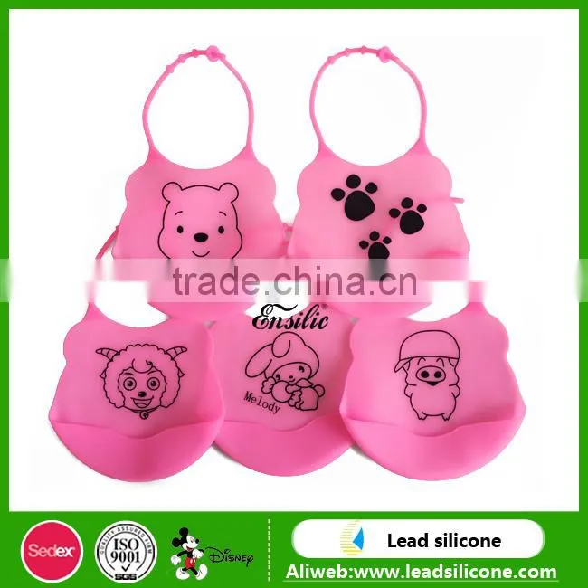 2017 popular new style silicone baby bib