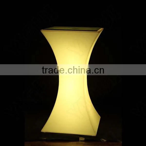 led liquid lighted bar table/highboy cocktail table/illuminated party furniture