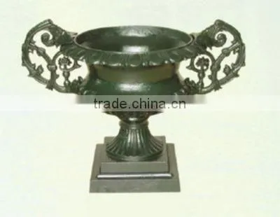 Alibaba assurance antique cast iron garden urns HS-P-375