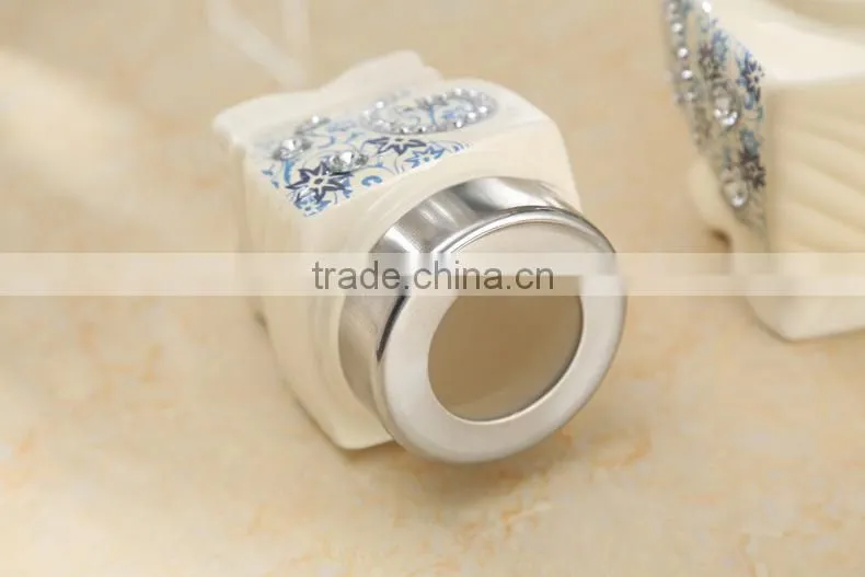 ceramic canister set stainless metal stand