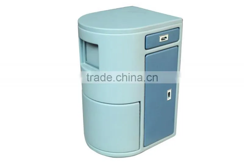 Plastic beauty case rotational plastic cosmetic case
