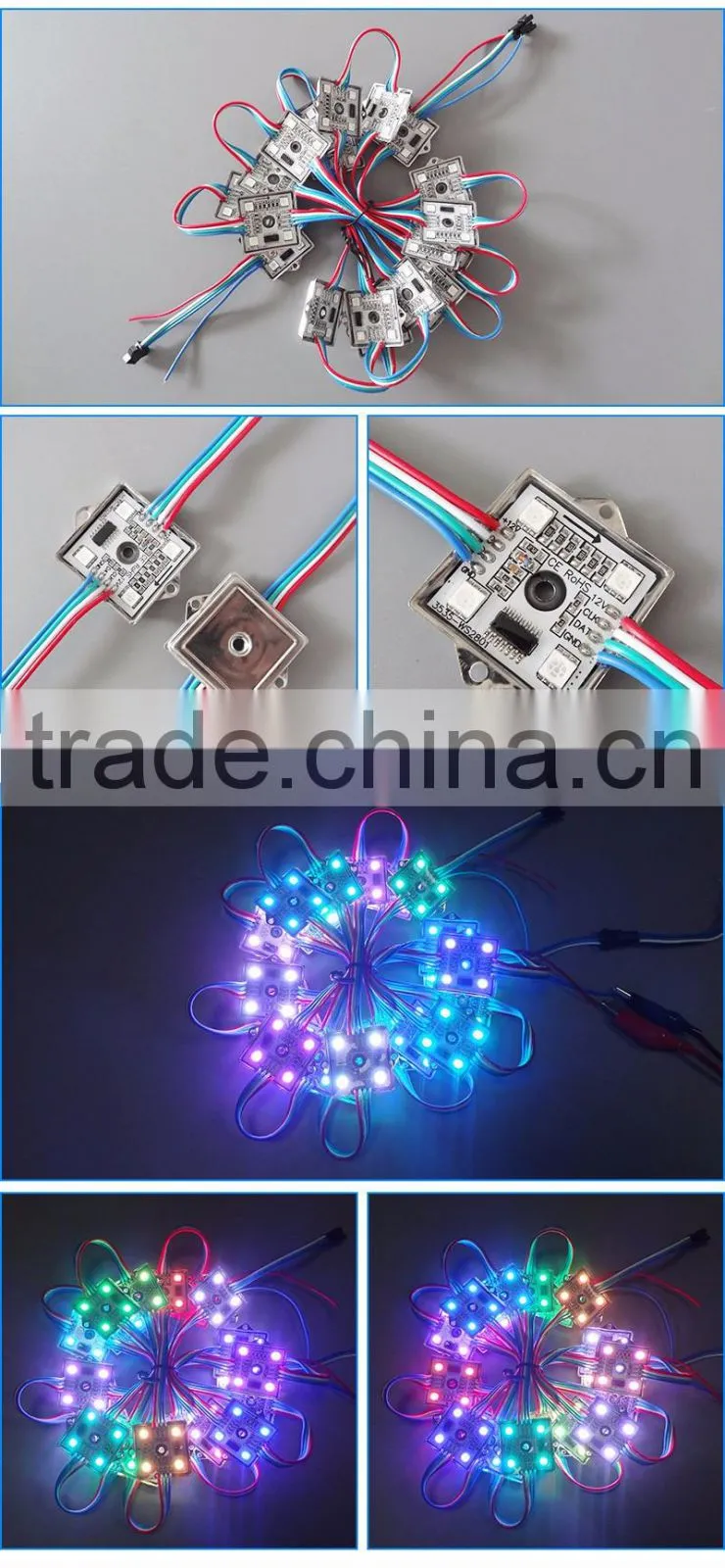 Building decoration LED module full colors 4 pieces LED light