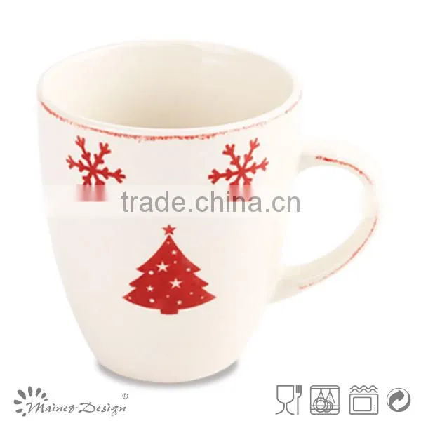 two tone porcelain mug porcelain mug christmas design