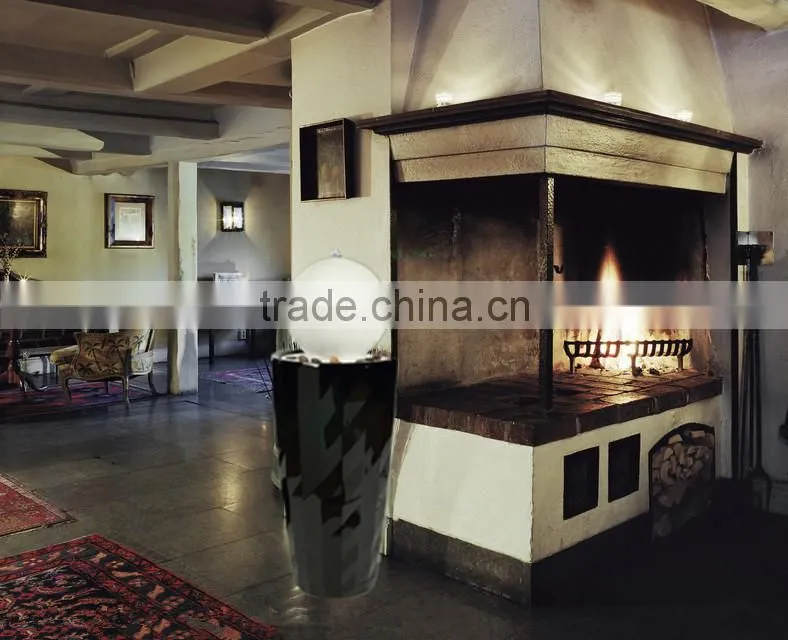 Boutique diamond surface fiber glass water fountain with led light