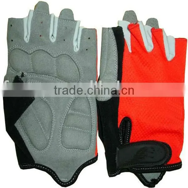 Pro fit fingerless workout gym fitness weight gloves for weight lifting
