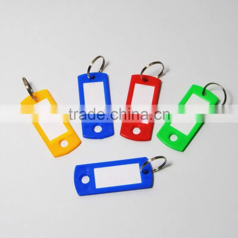 Hot-Sell cheap plastic blank keyrings