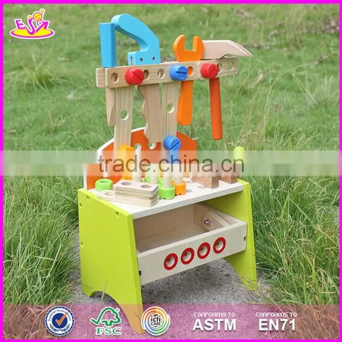 2017 New products preschool toy wooden kids tool bench W03D030