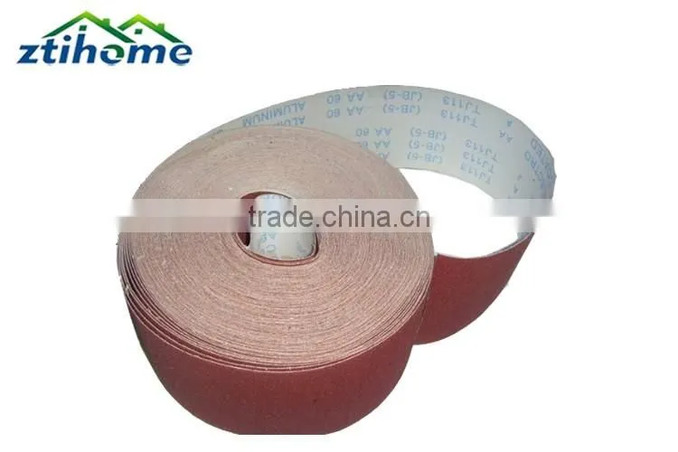 J-wt aluminum oxide red cotton abrasive emery sand cloth type jumbo roll