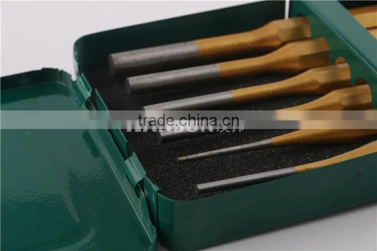 6PCS gold plating chisel set