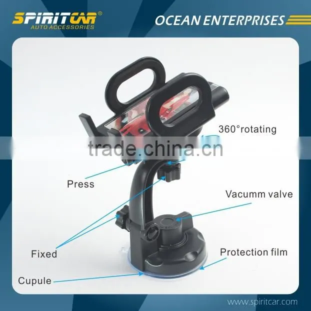 Flexible Windshield Mobile Holder , Car Mount for iPhone 6 , 6+ , 5s , Samsung Galaxy Note 4 , 3