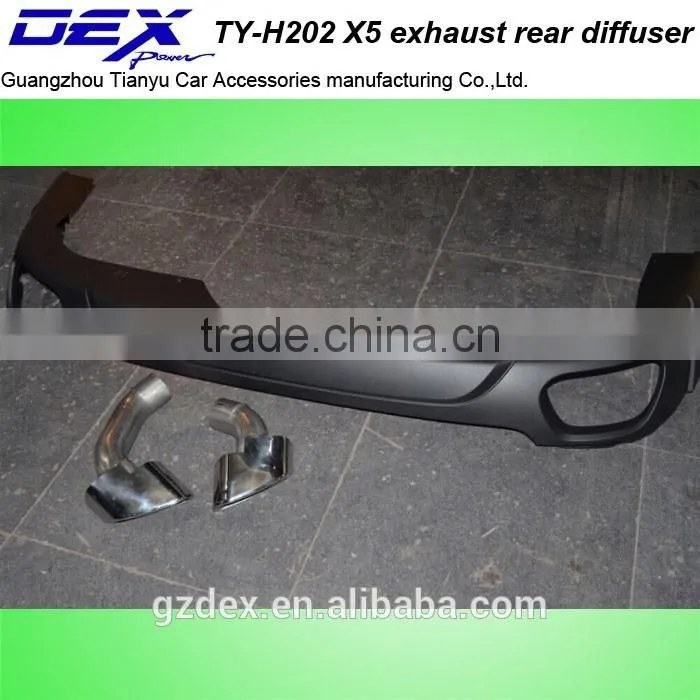 factory price high quality auto parts PP B~MW X5 exhaust rear diffuser