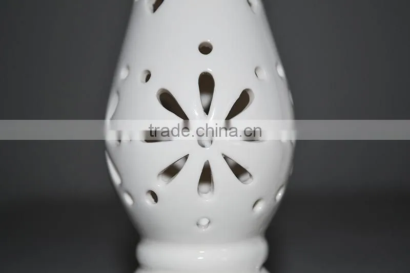 New arrivel classial design Ceramic crafts led lighting flash color