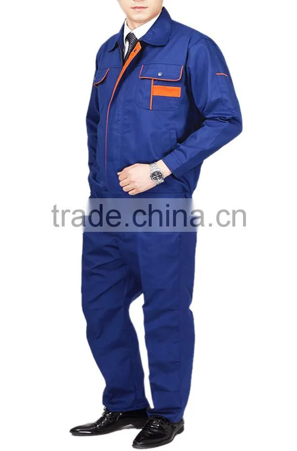 2017 OEM wholesale unisex garage overall uniforms workwear