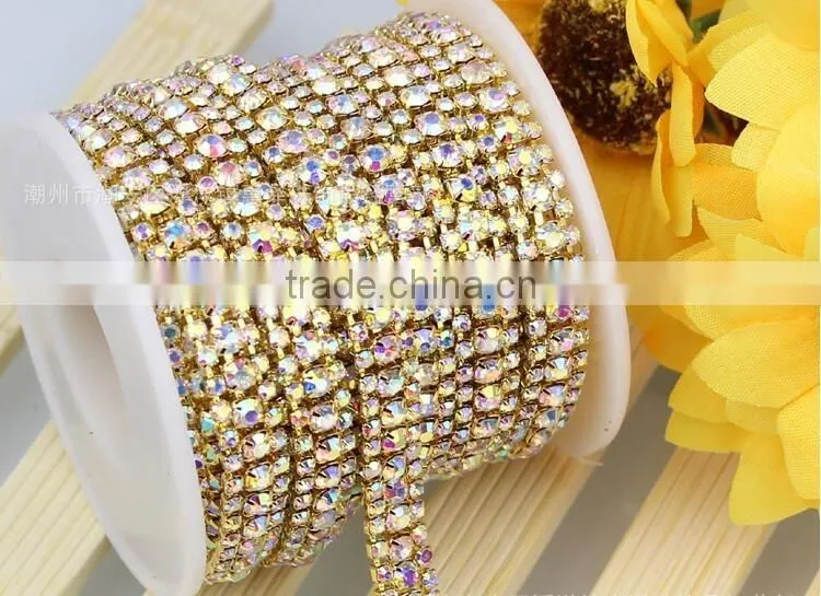 Best Price Strass Rope Rhinestone Cup Chain, Cristal Diamond Chains, Crystals Cupchains for Garment Design