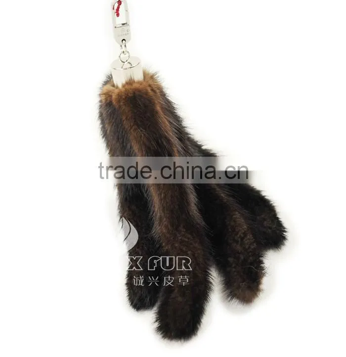 CX-R-20 Wholesale China 2014 New Items Mink Fur Tails KeyChain