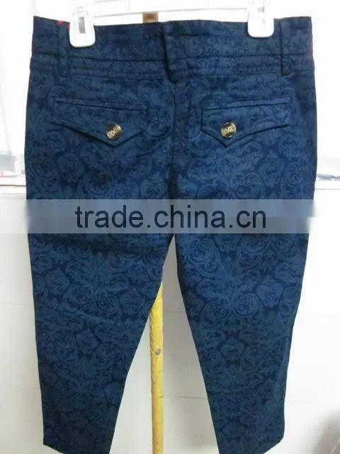ladies' casual denim pants wholesale to South American