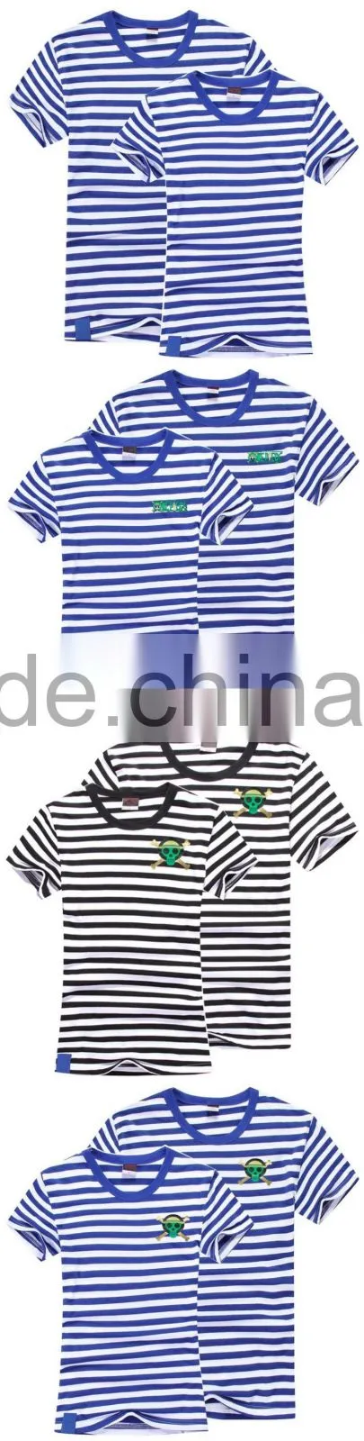 2016 Fashion Printed Stripe T-Shirt For Couple