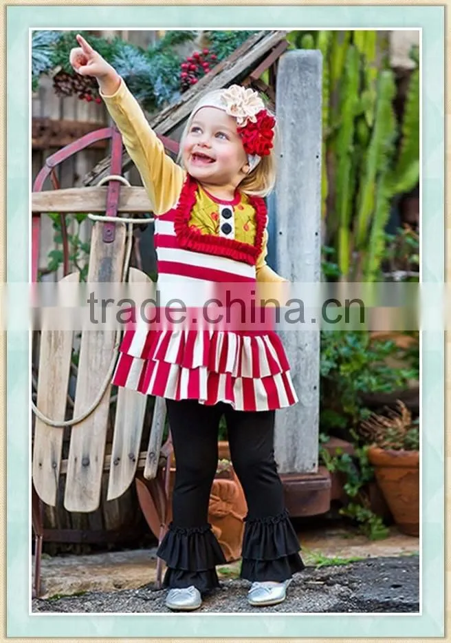 2016 wholesale boutique children's clothing thanksgiving parade dress baby kids outfits girl's boutique clothing sets
