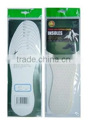 Sport type water proof cork TPR shoe insoles