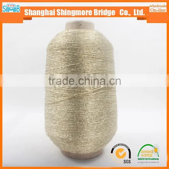 alibaba china textile yarn supplier hot wholesale oeko-tex standard metallic knitting yarn for crochet