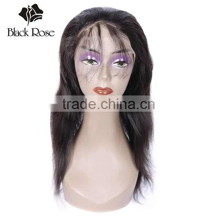 Black Rose Ear to Ear 360 Lace Frontal with 360 Elastic Band, Wholesale Human Hair 360 Lace Frontal Closure