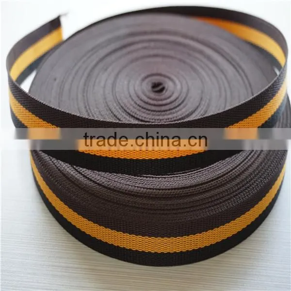 Jacquard striped webbing for dog collars