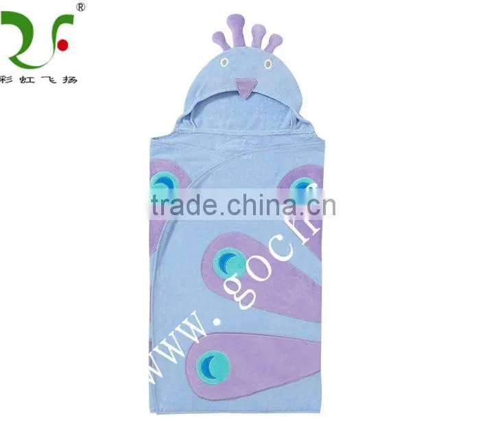 100% cotton kids hooded beach towels