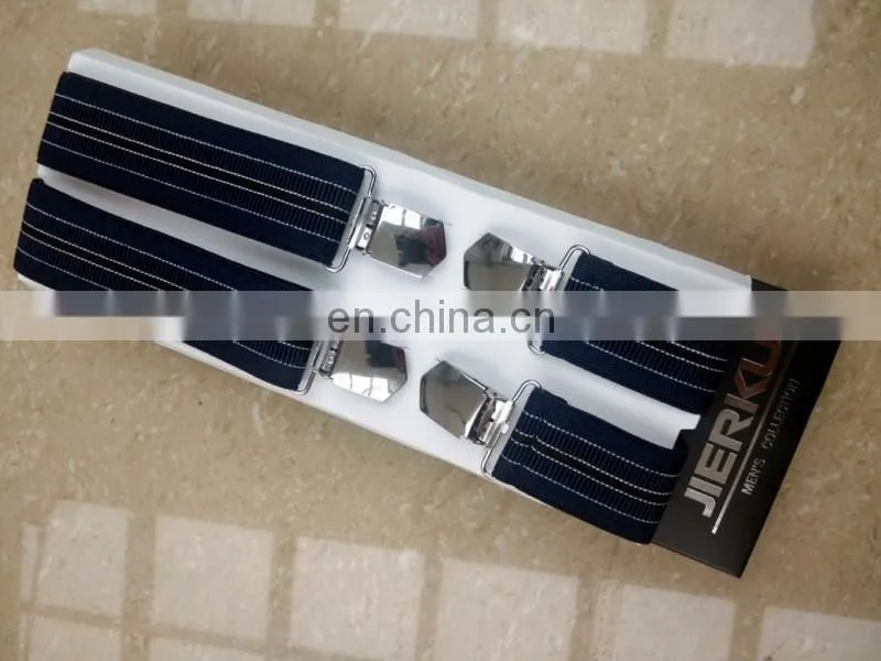 Germany and UK customer design high quality heavy clips men suspenders pants suspenders