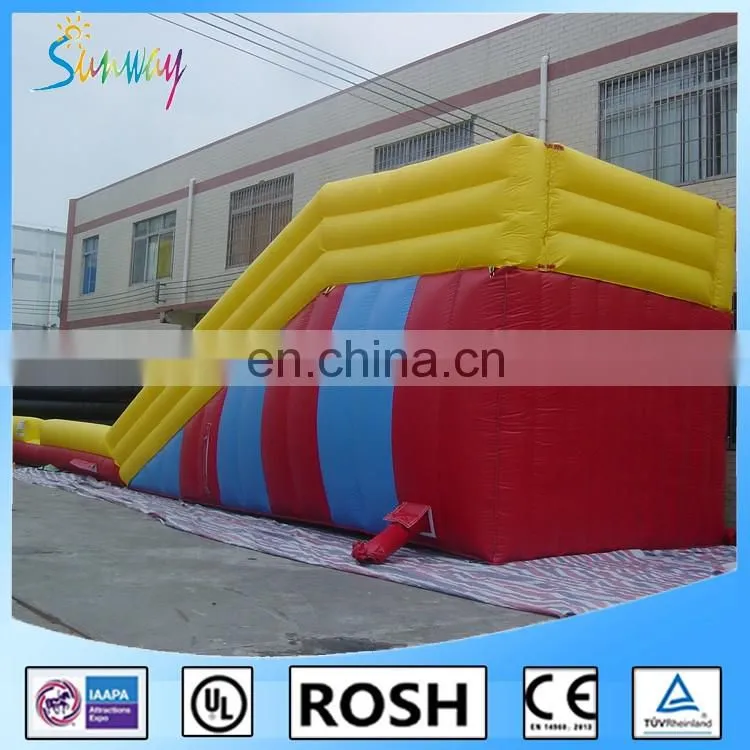 SUNWAY PVC Tarpaulin Inflatable Slope For Zorbing Ball With CE Approved