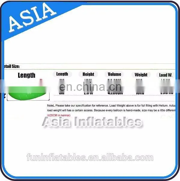 Full Digital Printing Inflatable Advertising Helium Balloon , Inflatable Helium Balllon For Car Show