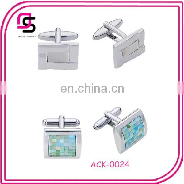 Fashion Zinc Alloy Plated Cufflink for Mens Shirts