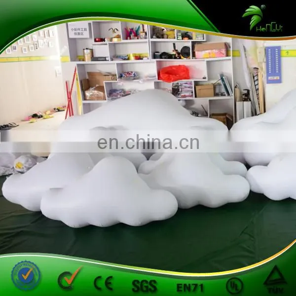 Best Selling Ceiling Cloud Balloon White Inflatable Party Decorations Lighting Colud Ball
