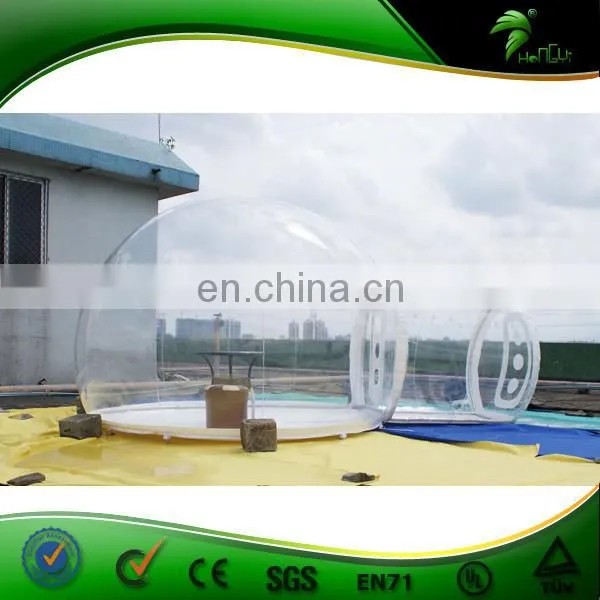 Hongyi Practical Clear Inflatable Tent / Wonderful Design Inflatable Transparent Tent For Camping And Decoration