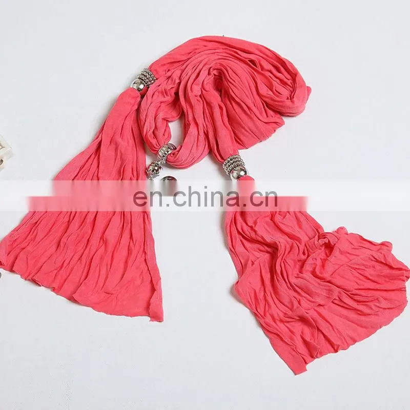 The necklace trend special watermelon red scarf