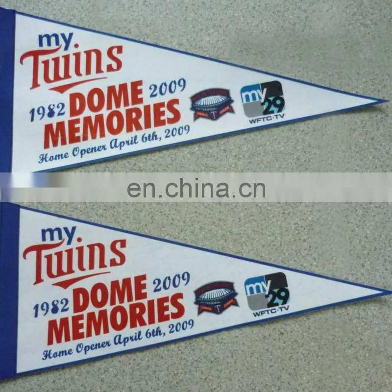 wholesale advertising custom felt triangle flag
