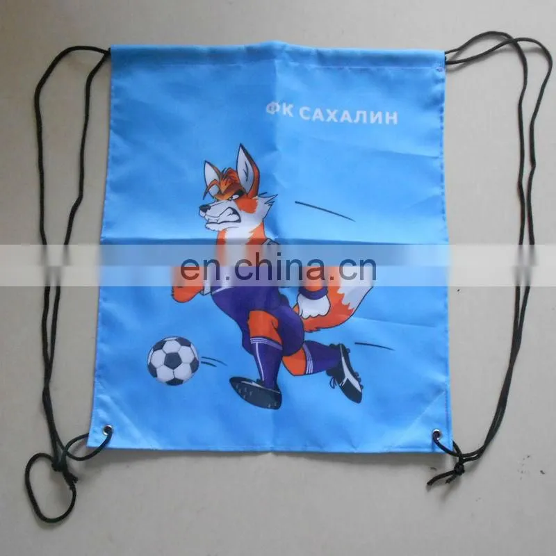 outdoor polyester pink drawstring Bag