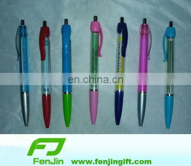 Promotional plastic banner pen