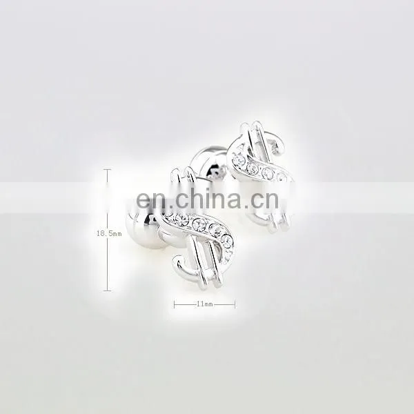 Custom wholesale rhinestone cuff buttons