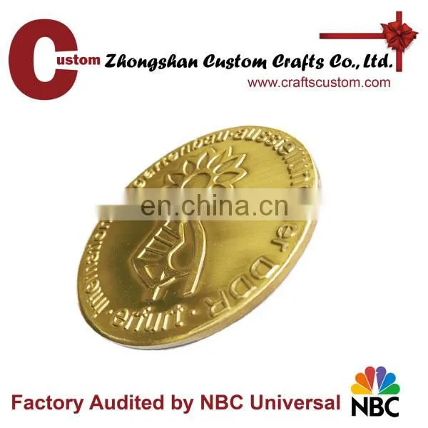 Custom cheap souvenir fake silver metal coin