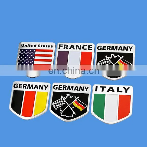 custom 3d metal sticker with 3m adhesive back
