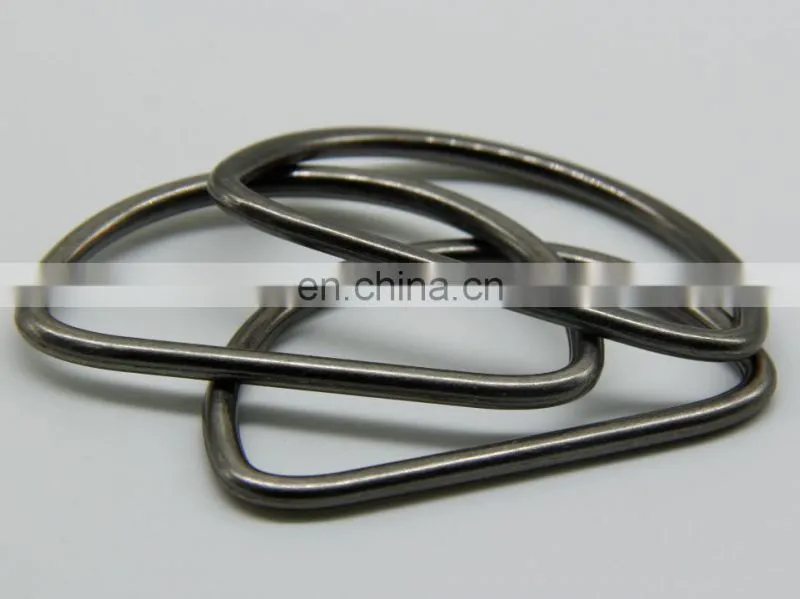 Factory price zinc alloy metal D ring for belt , stainless steel D ring for tape