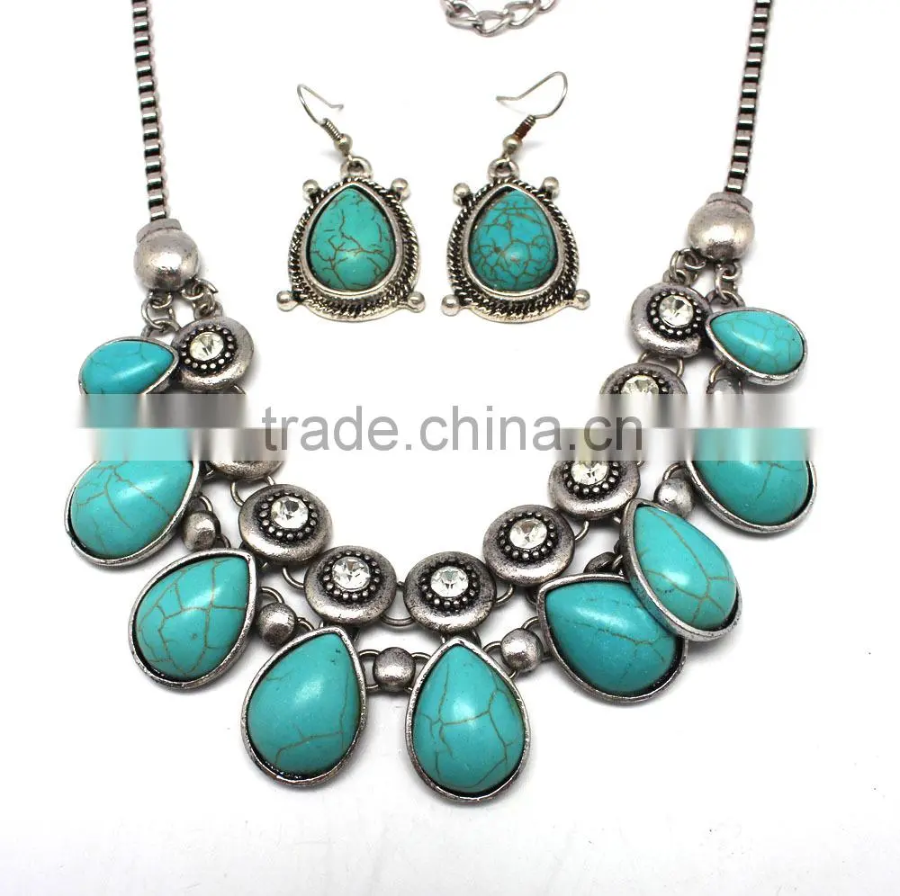 wholesale costume jewelry premier waterdrop necklace and earrings sets