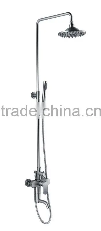 Modern Design Wall Mounted Plated Shower Kit Bathroom Bath Rain Shower Set