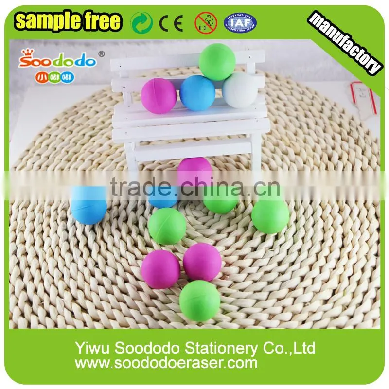 Ball Novelty Eraser ,scented pencil eraser