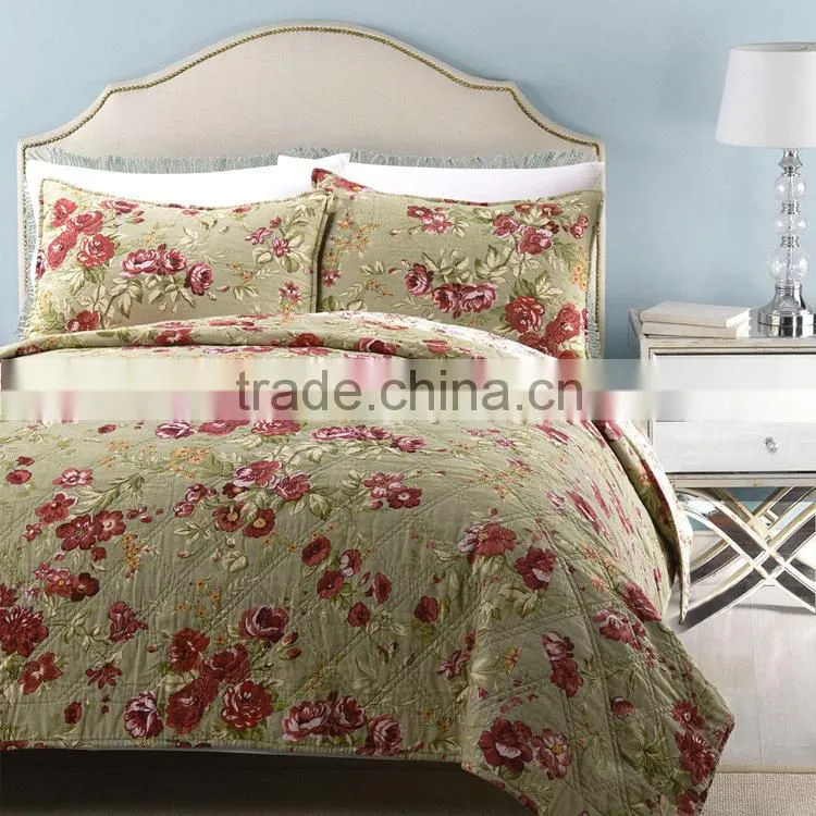 Linen cotton quolt with diamond quilting